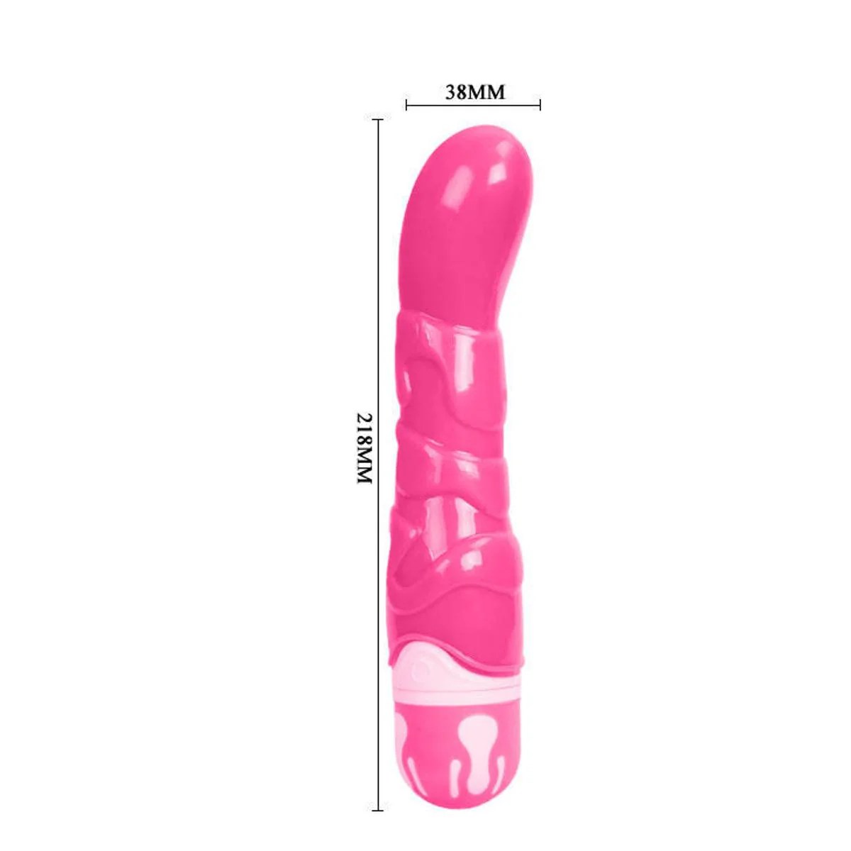 G-Punkt Vibrator mit Wellen am Schaft