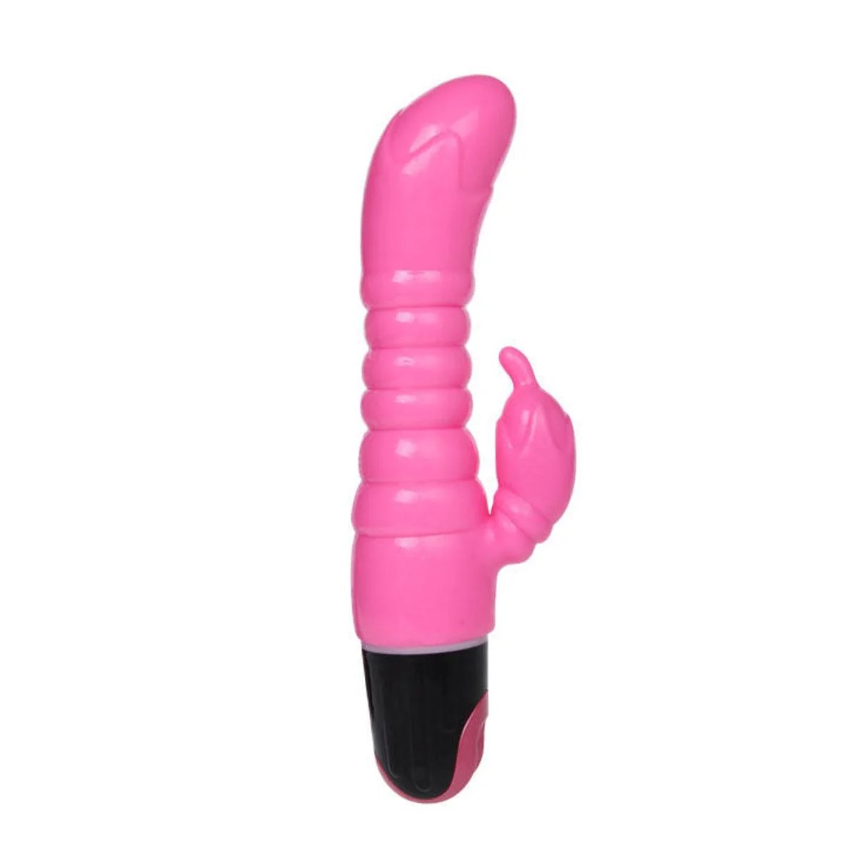 Rabbitvibrator mit Rillen am Schaft