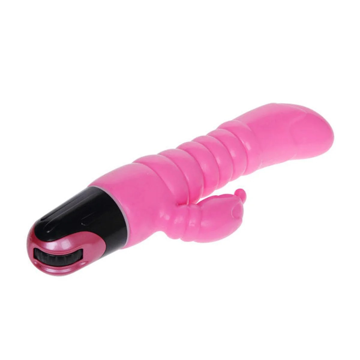 Rabbitvibrator mit Rillen am Schaft