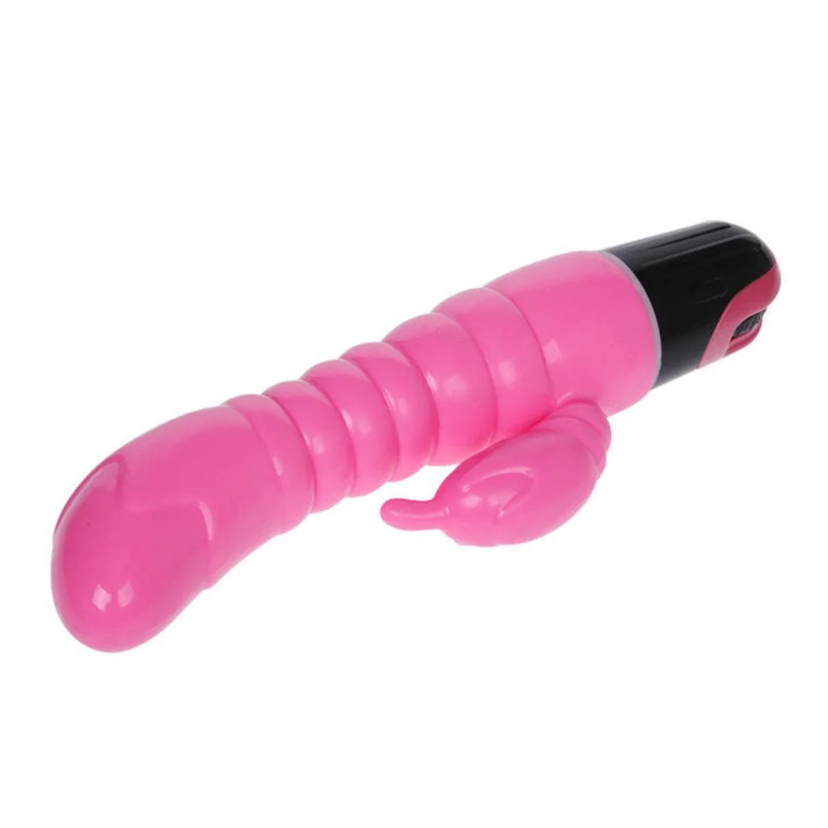 Rabbitvibrator mit Rillen am Schaft