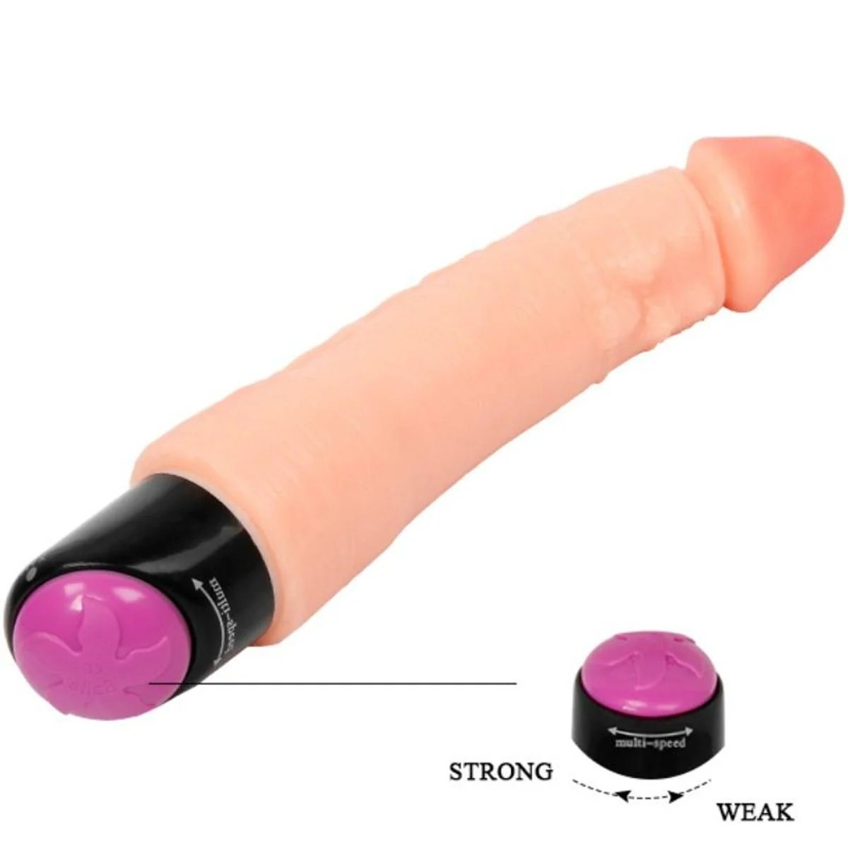 Realistischer und flexibler Vibrator, 25cm
