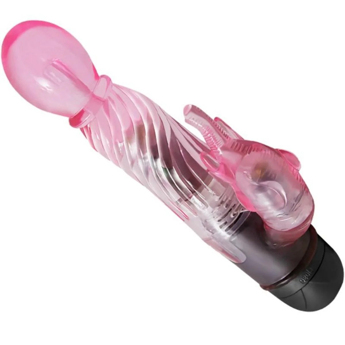 Rabbitvibrator mit Klitorisstimulator im Elefanten-Design