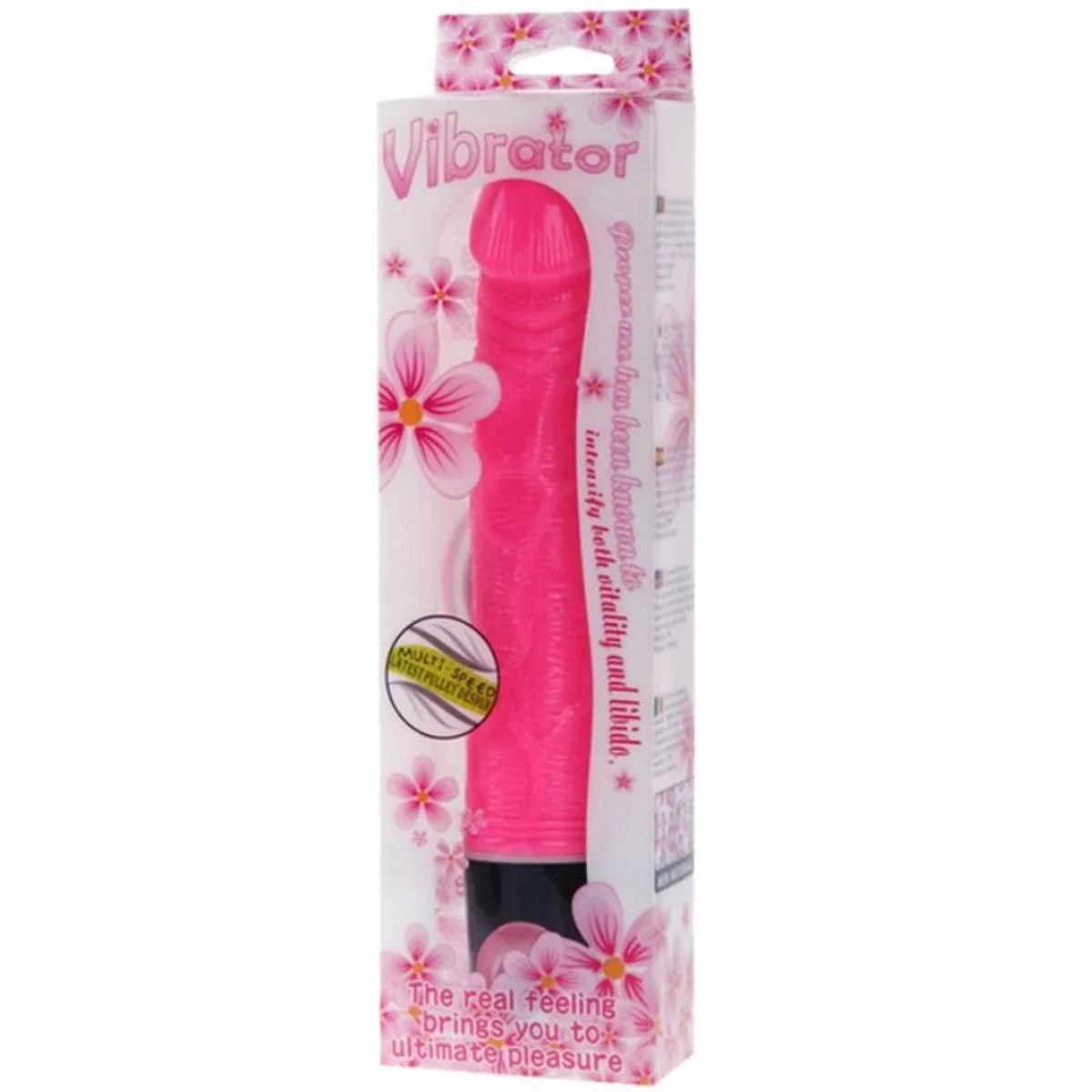 G-Punkt Vibrator mit Äderung und Eichel