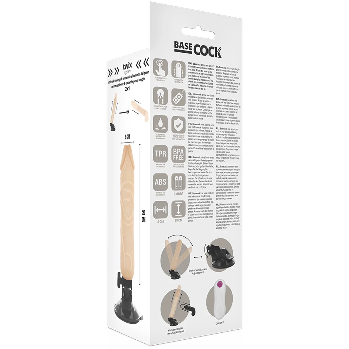 Realistischer Dildo mit Vibration und Fernbedienung