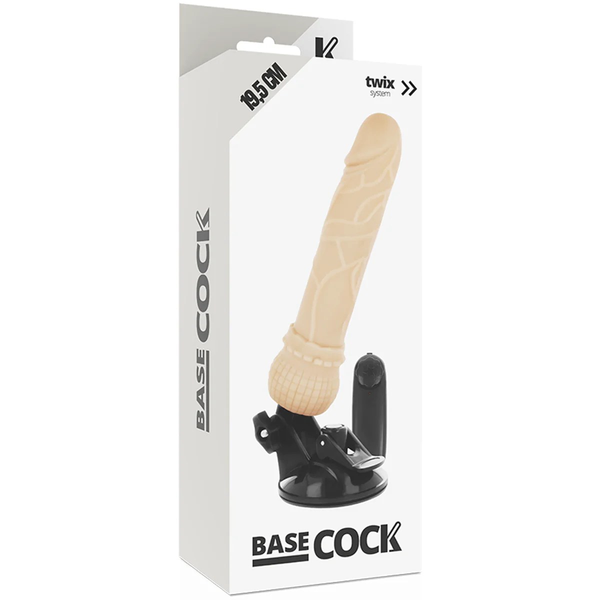 Realistischer Dildo mit Vibration und Fernbedienung, 19,5cm