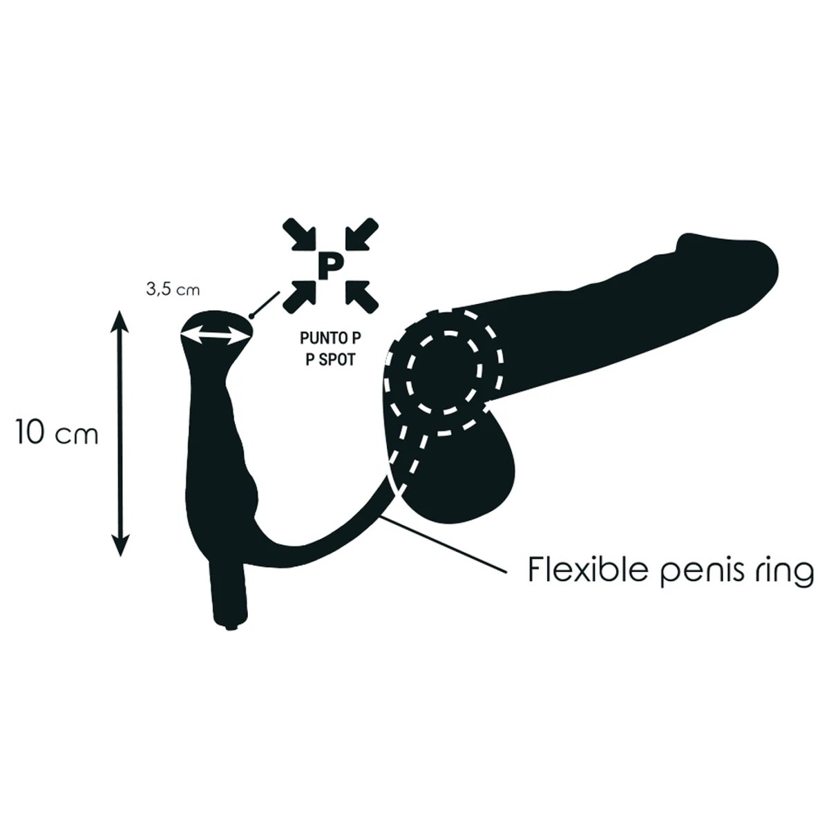 Prostata-Vibrator, 10cm