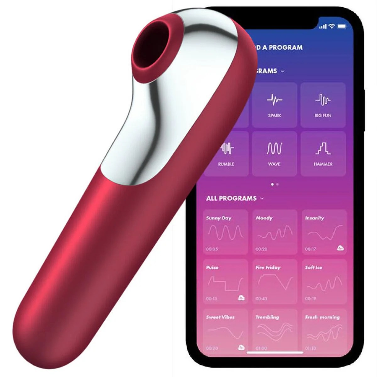 Druckwellenvibrator " Satisfyer: Dual Love" mit App-Funktion