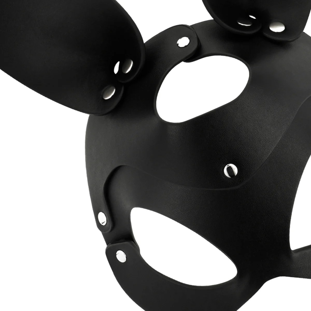 Ledermaske mit Hasen/ Katzenohren