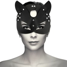 Ledermaske mit Hasen/ Katzenohren Ledermaske mit Hasen/ Katzenohren