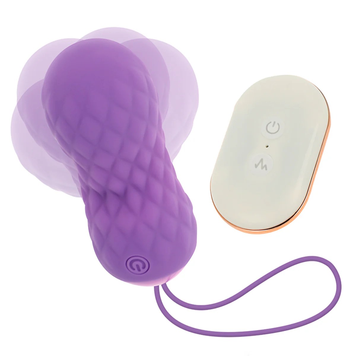 Geriffeltes Vibro-Ei mit Fernbedienung
