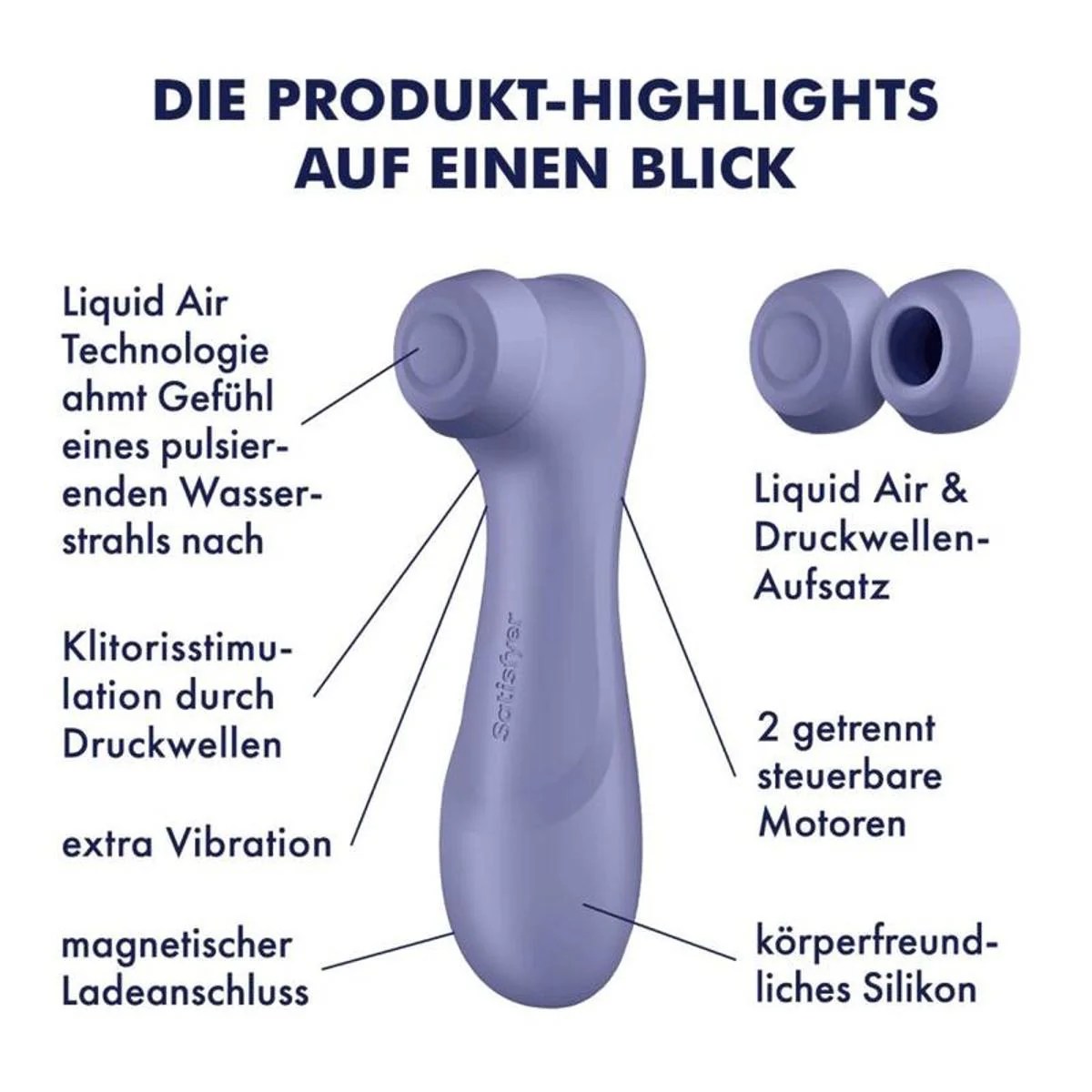 Druckwellenvibrator „Satisfyer 2 Generation 3“ ohne App-Funktion