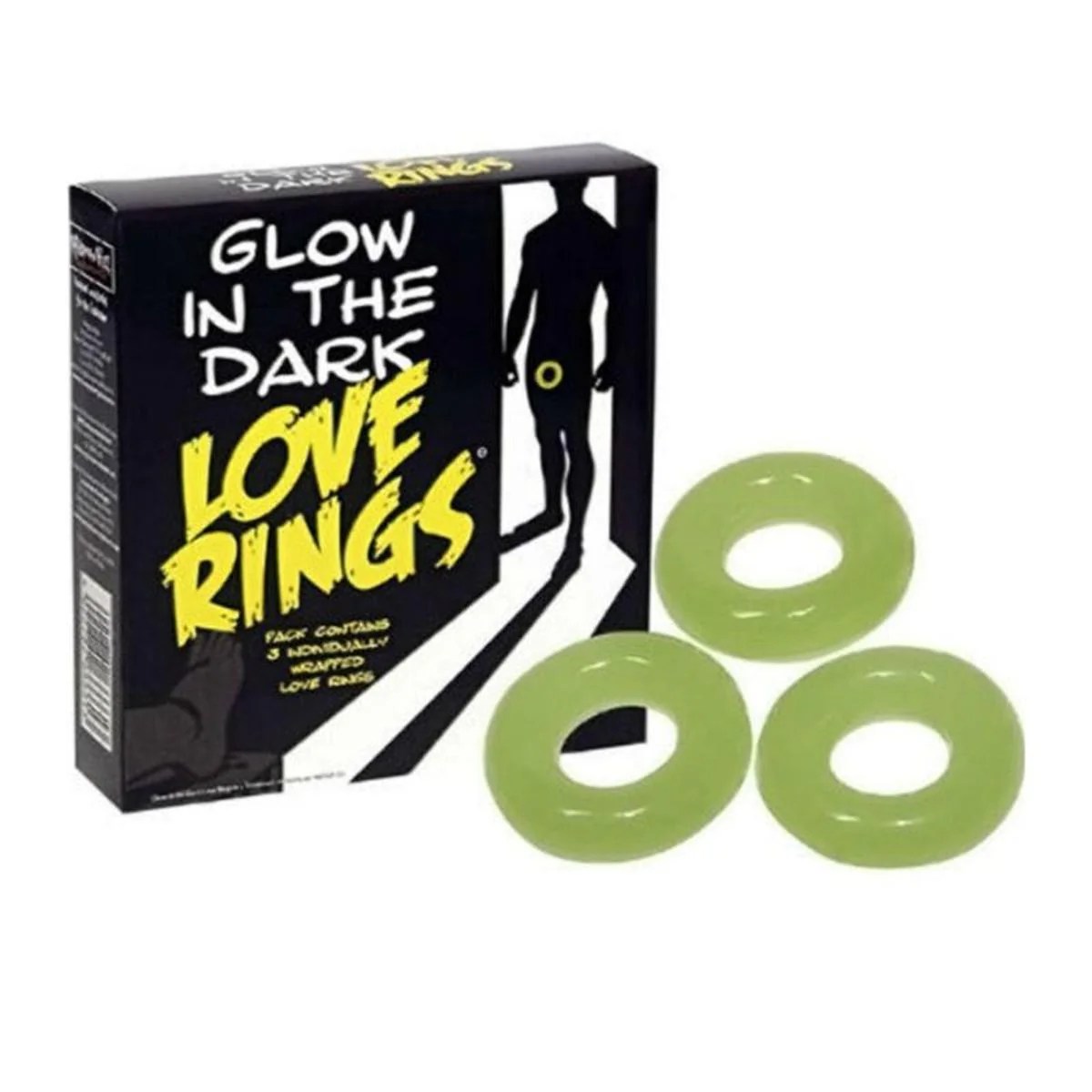 Penisringe „Glow in the Dark“, 3-er Set