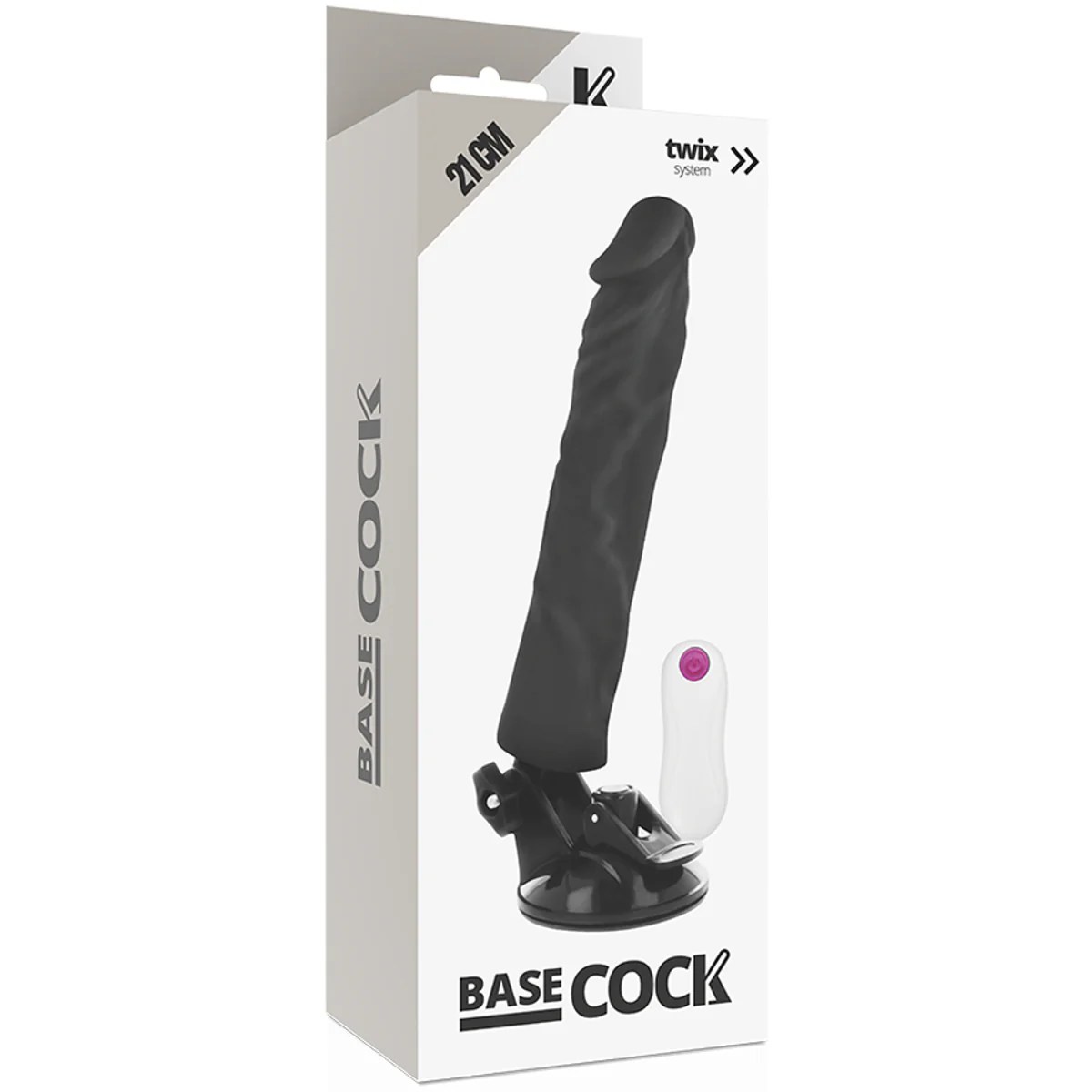 Realistischer Dildo mit Vibration und Fernbedienung, 21cm