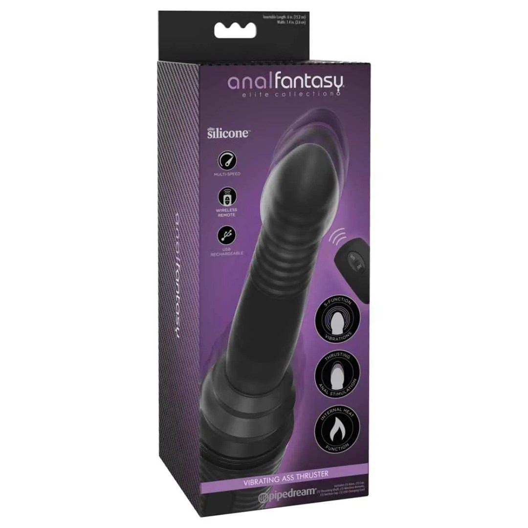 Analdildo „Vibrating Ass Thruster“ mit Vibration und Stoßfunktion