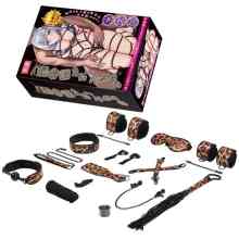 13-teiliges Fesselspiele-Set "Leopard Print" 13-teiliges Fesselspiele-Set "Leopard Print"