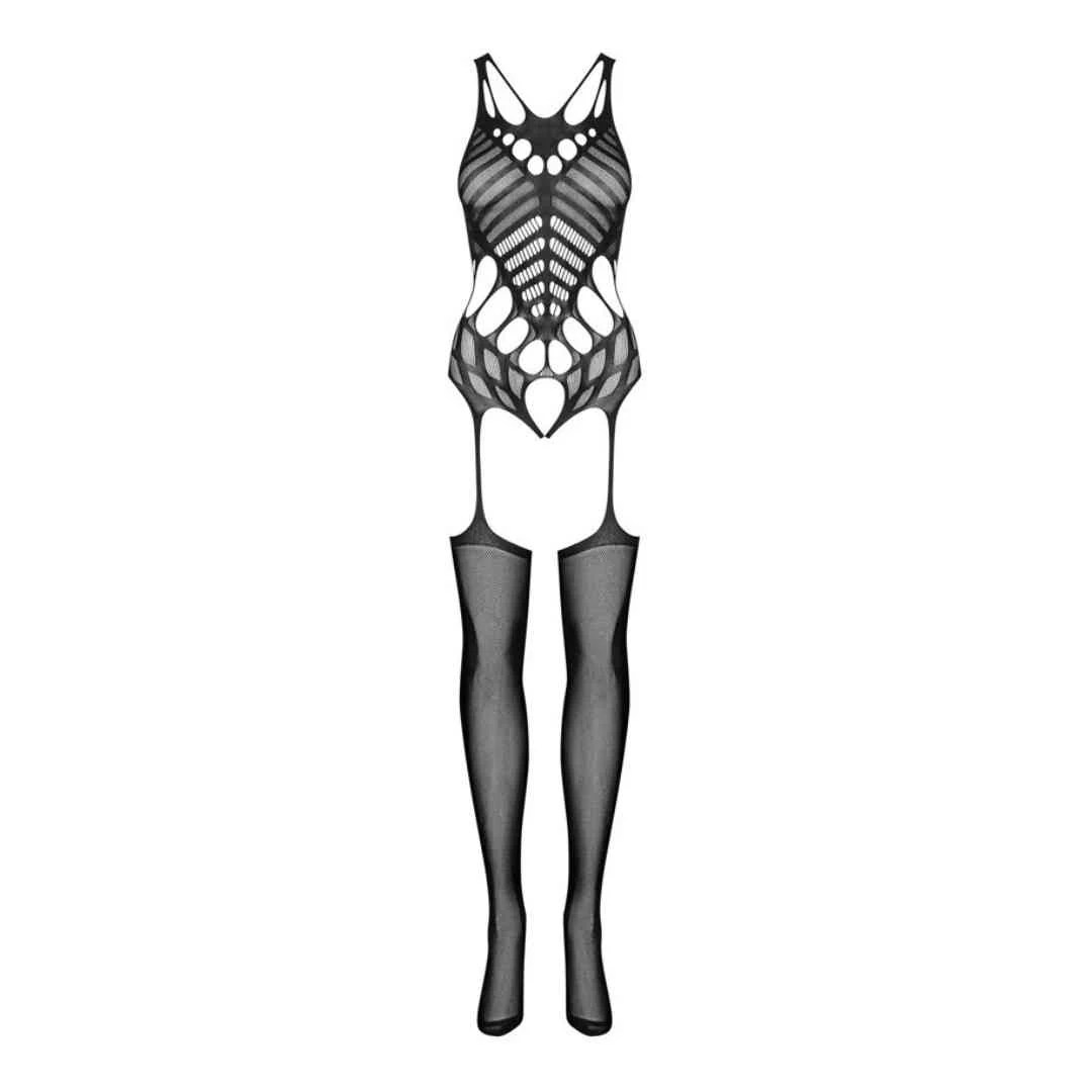 Catsuit Ouvert im Straps-Look