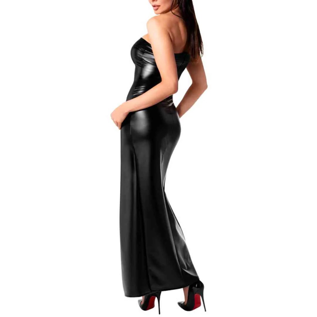 Tube-Kleid im Powerwetlook