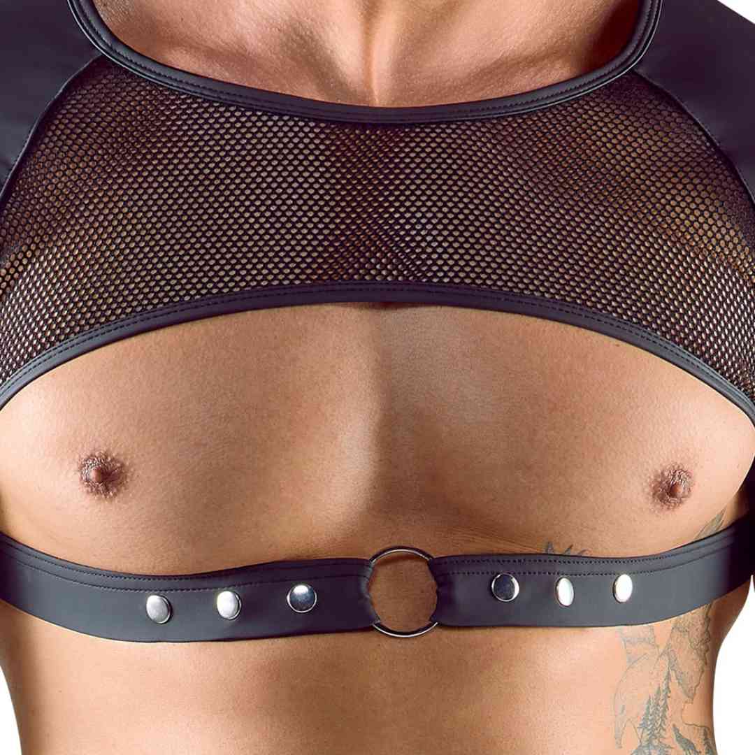 Brust- und bauchfreies Halbarm-Shirt