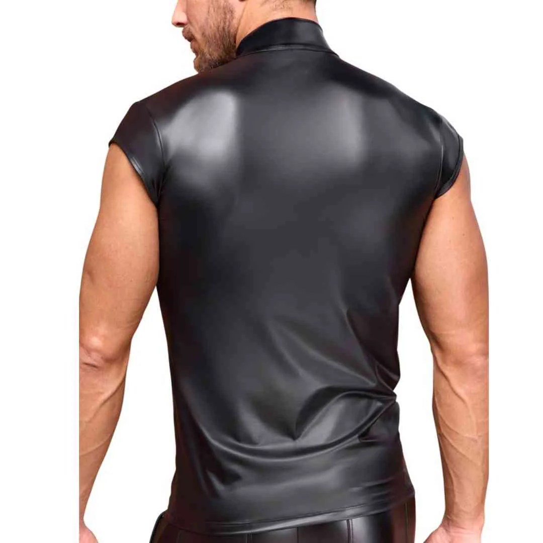 Shirt im Mattlook mit V-Cut-Out