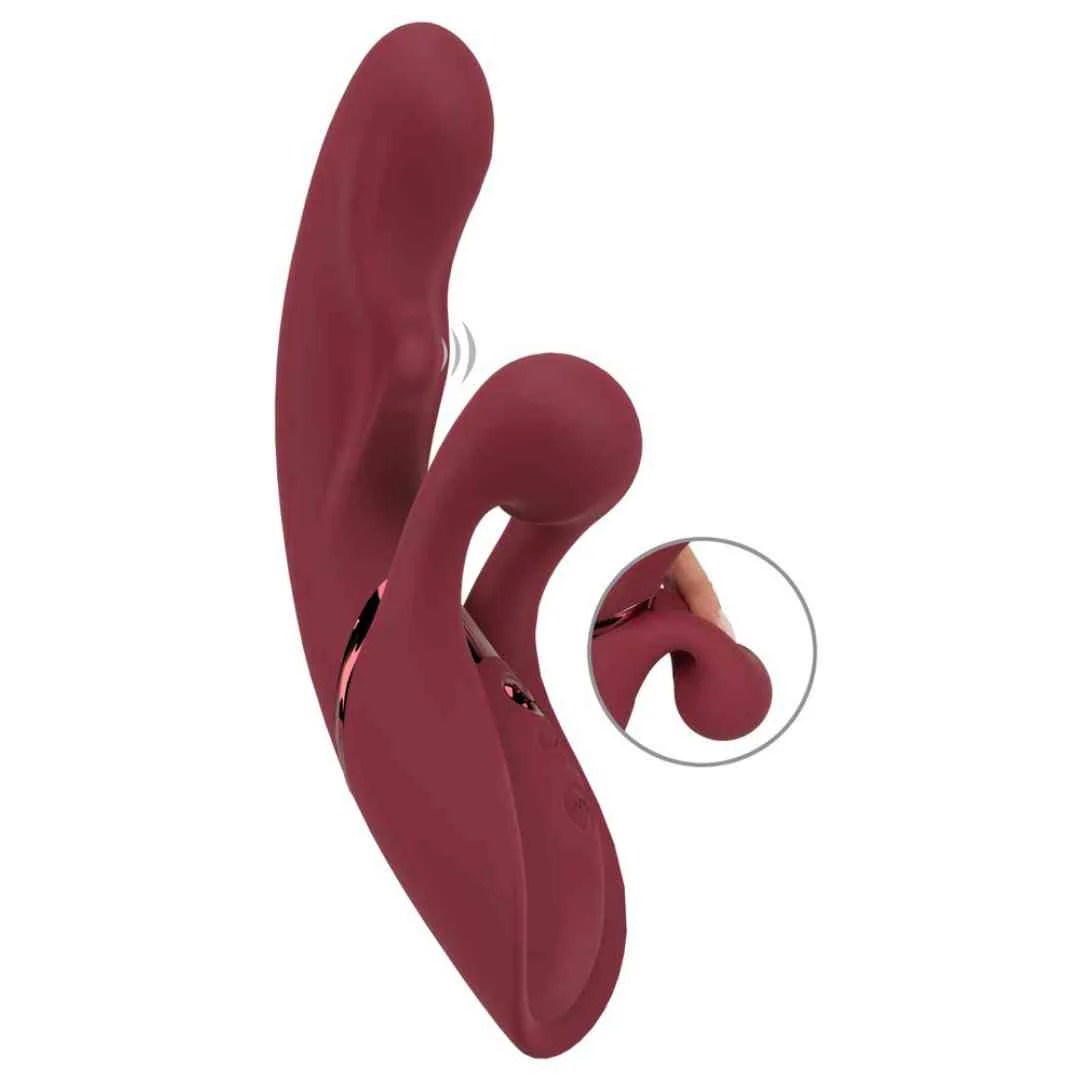 Rabbitvibrator mit Klopf-Funktion