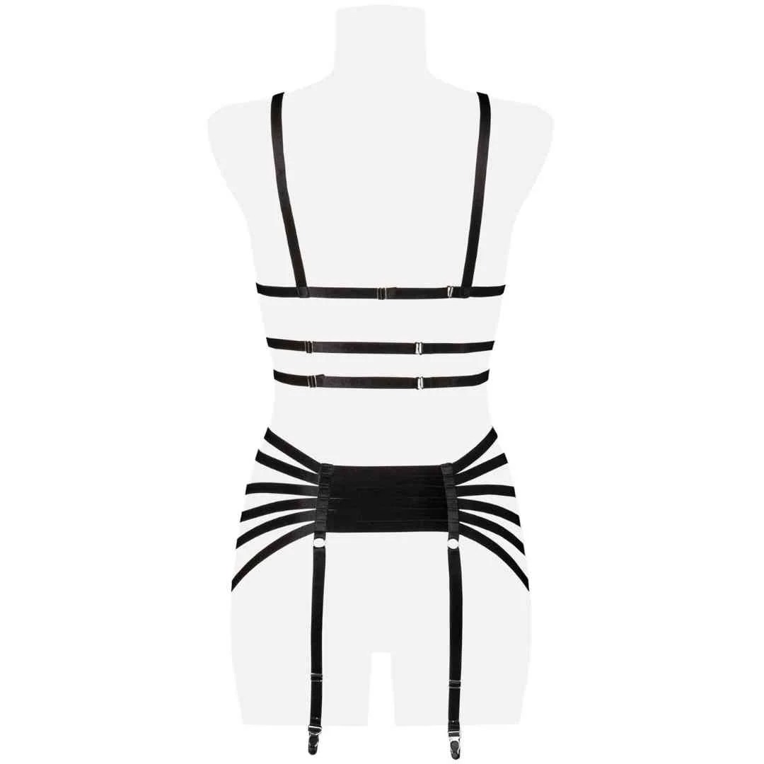 Straps-Set mit Netz-Einsätzen und Ketten