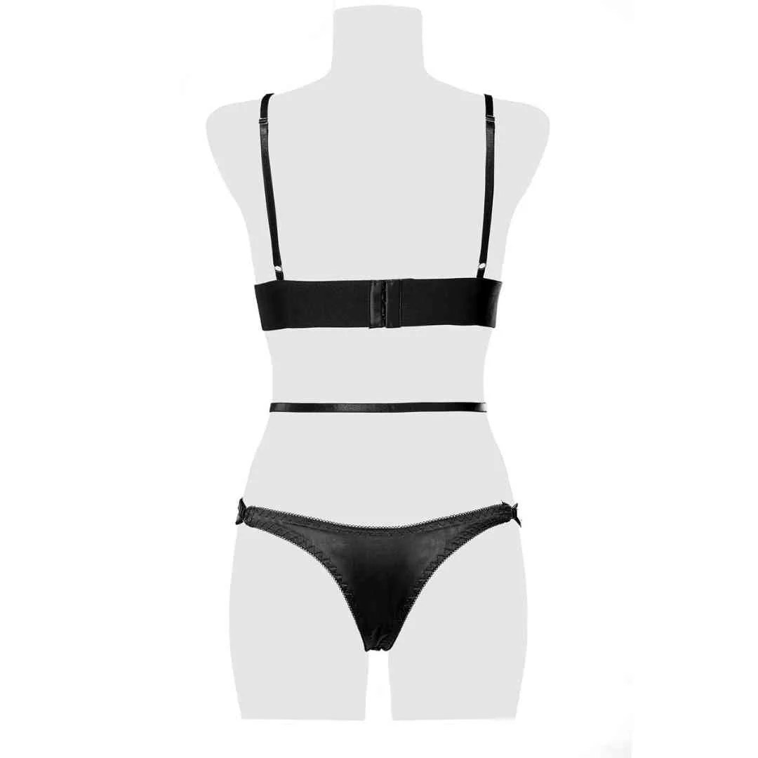 Bralette plus Brazilian Slip mit Zierbändern