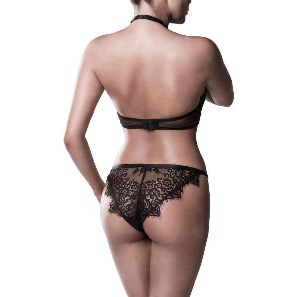 Neckholder BH-Set mit Spitze