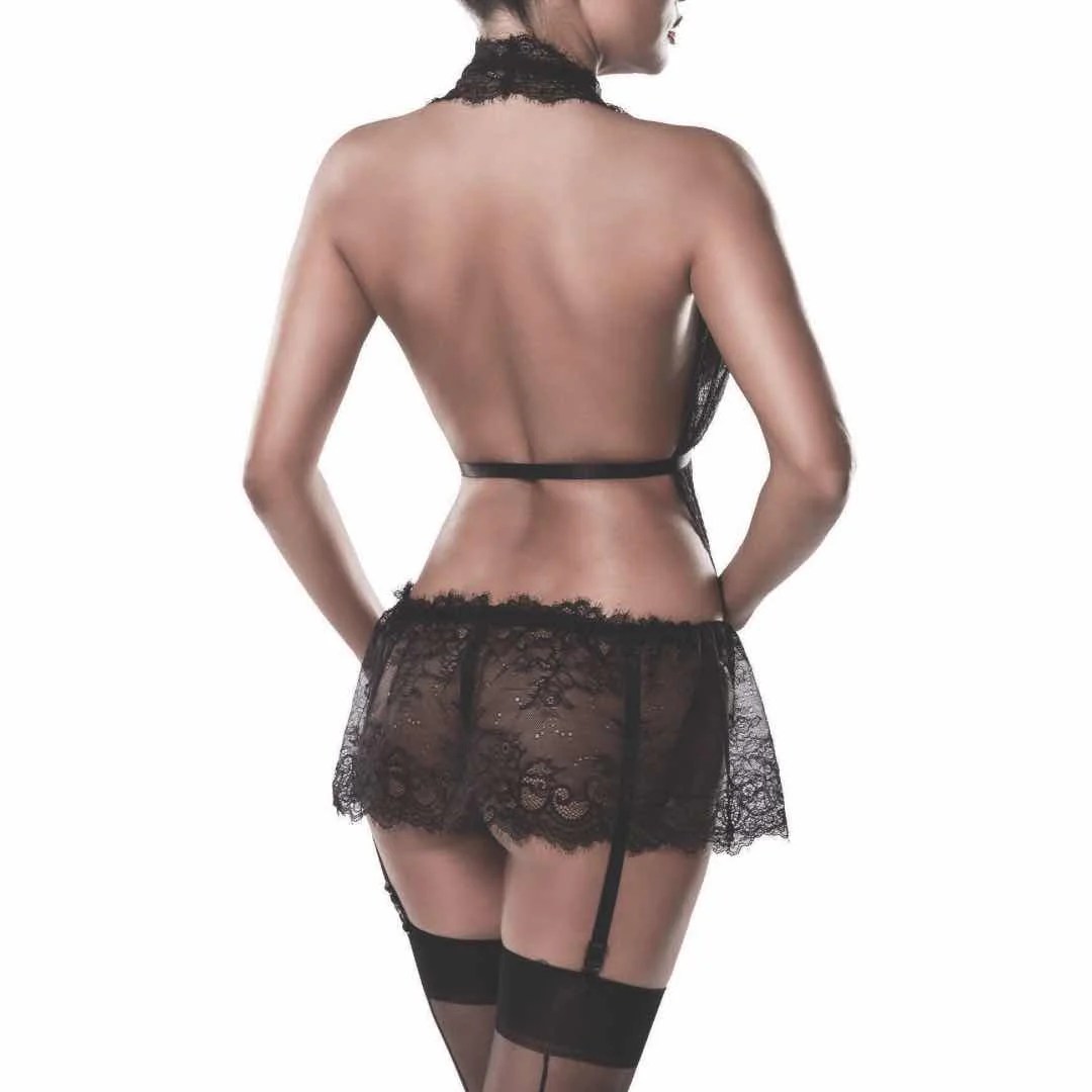 Straps-Set mit V-Ausschnitt