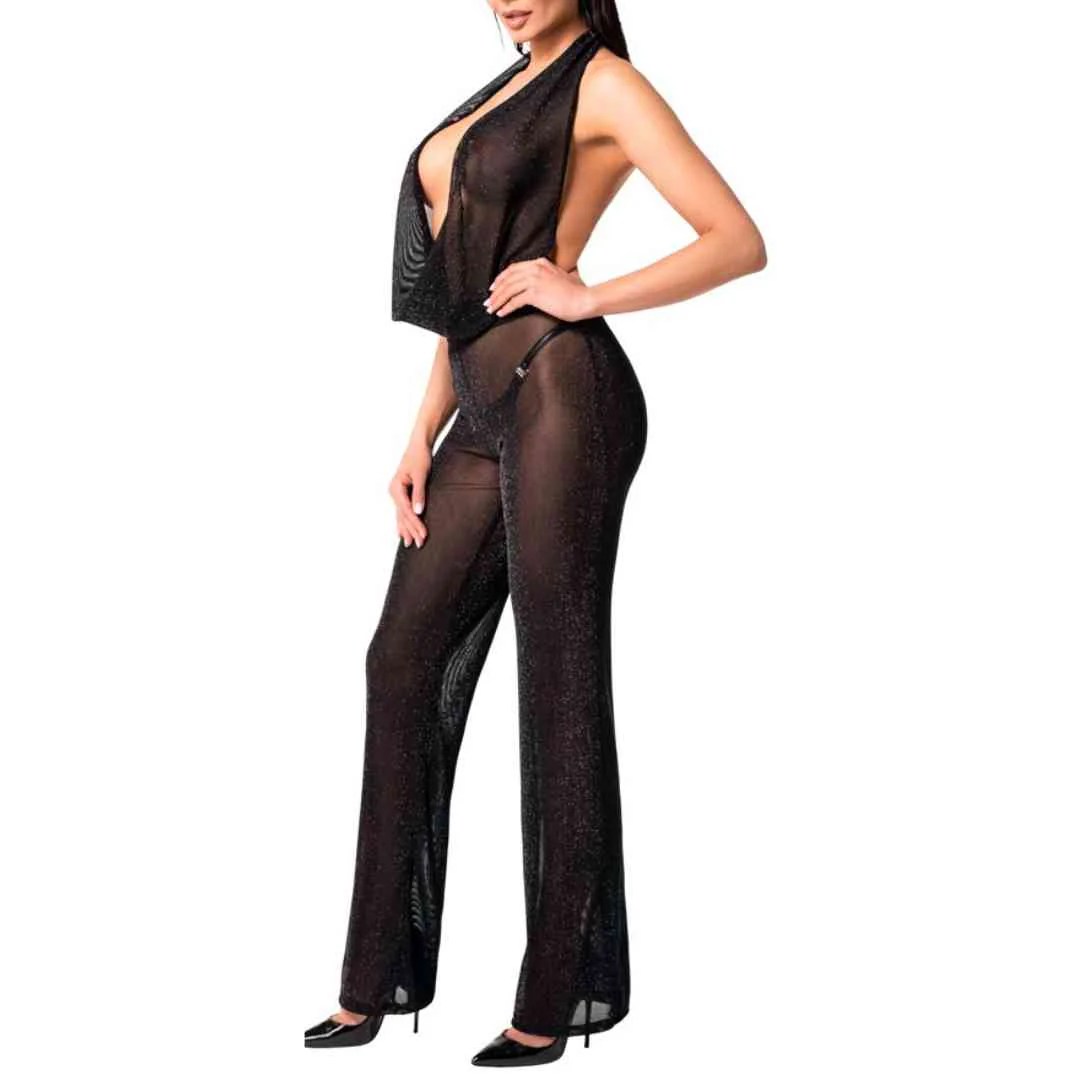 Transparenter Neckholder-Overall