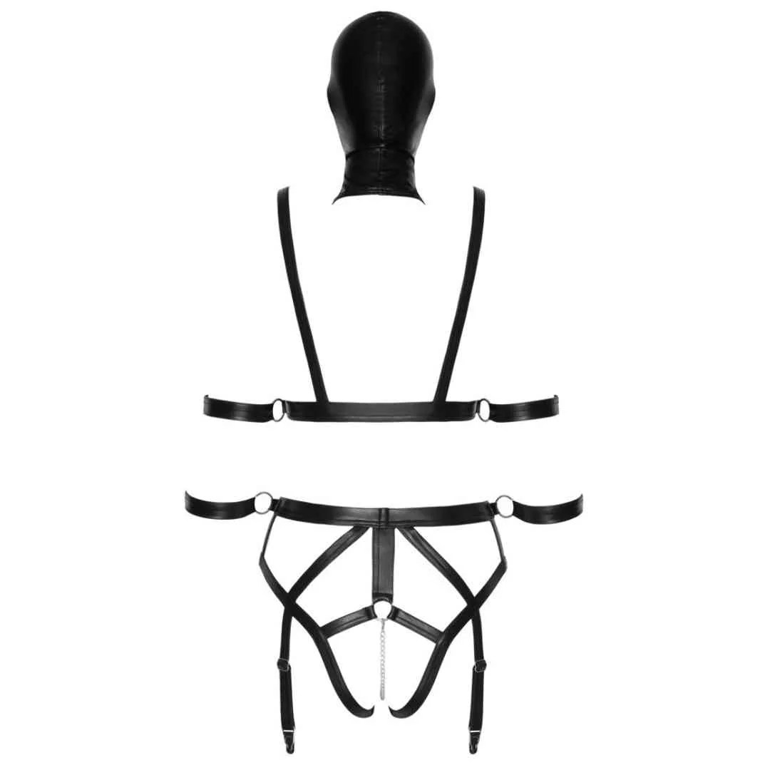 Riemenset mit Armfesseln plus Maske
