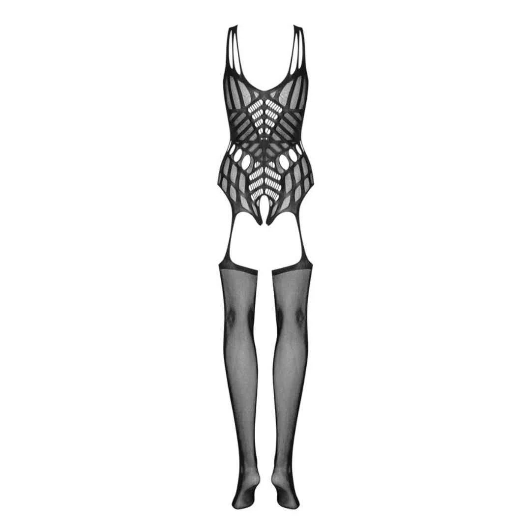 Catsuit Ouvert im Straps-Look