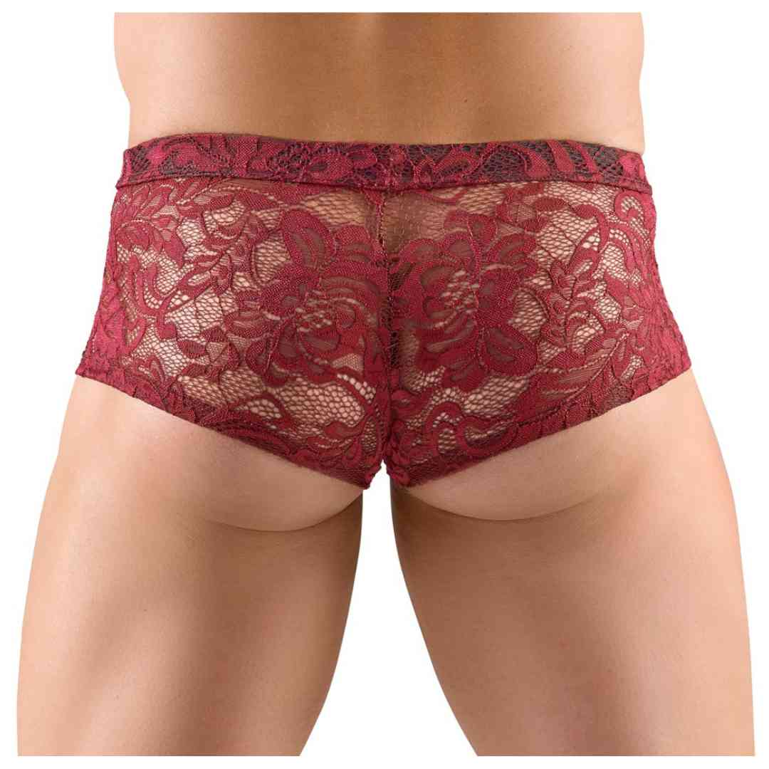Transparente Pants aus floraler Spitze