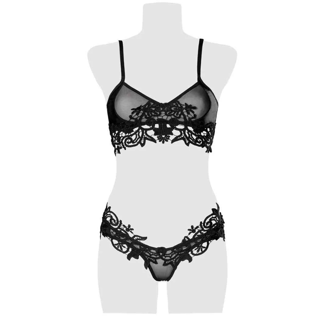 Dessous-Set mit zarter Spitze