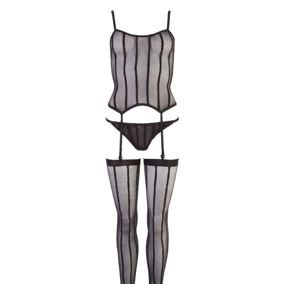 3-teiliges Straps-Set mit Streifenmuster