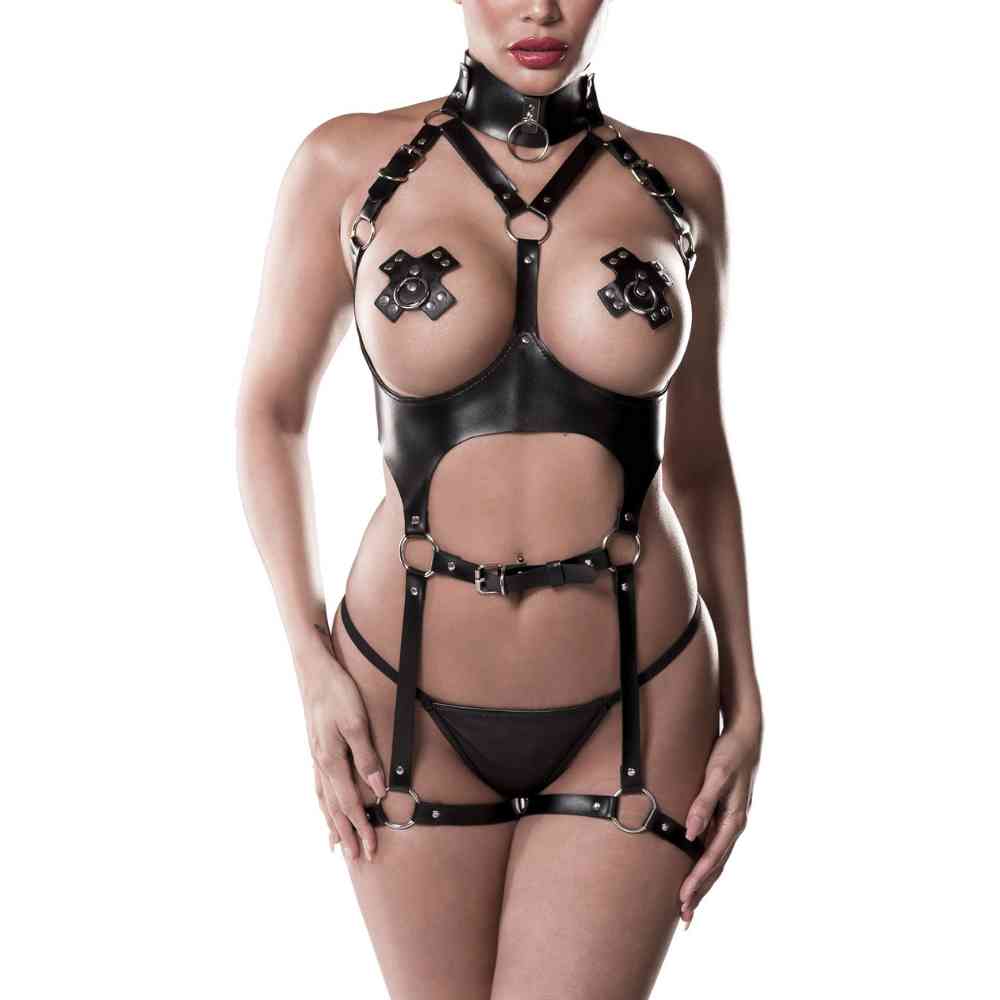 Wetlook Harness-Set mit Nieten