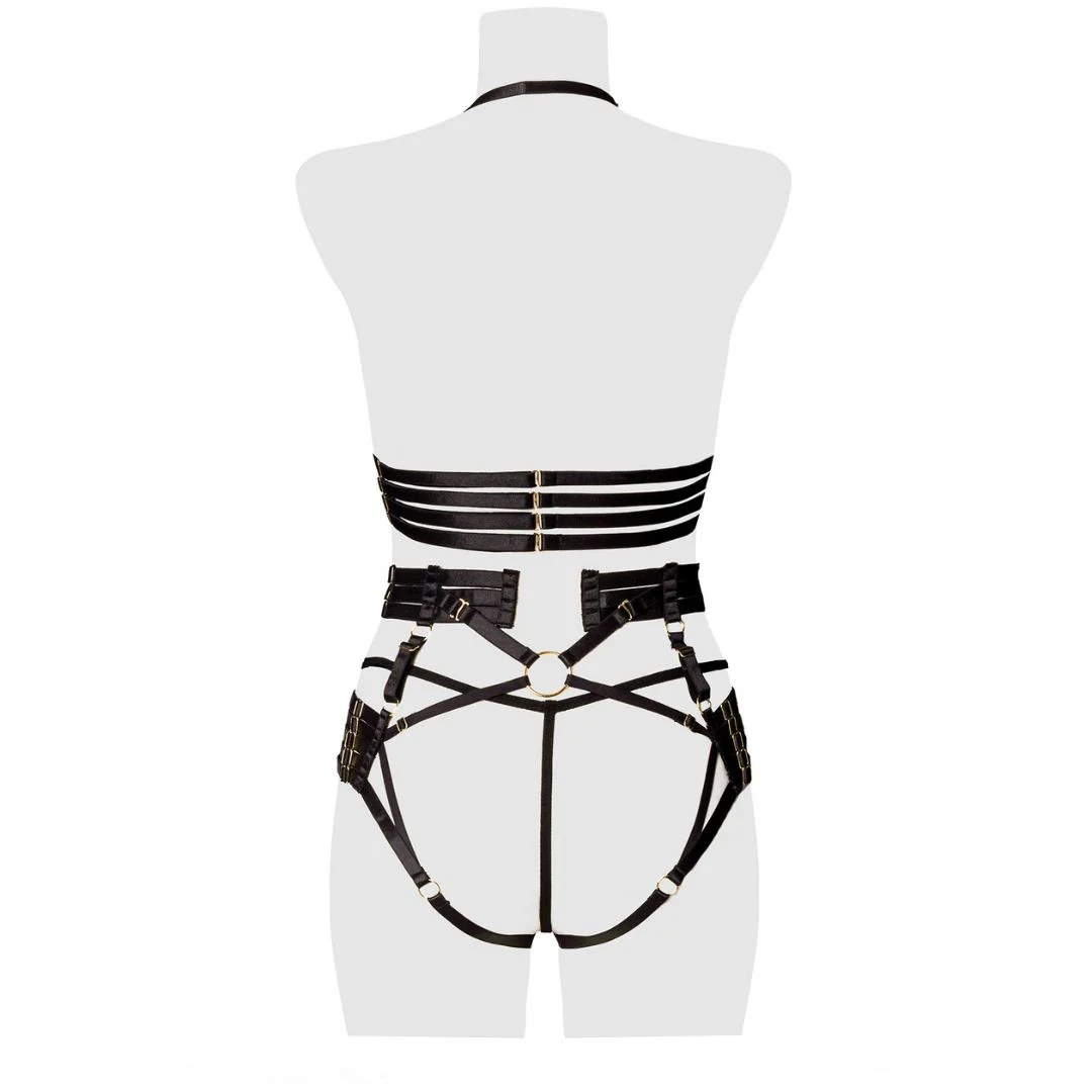 Harness-Set mit BH Ouvert und String