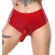 Dildo-Slip aus Latex Dildo-Slip aus Latex