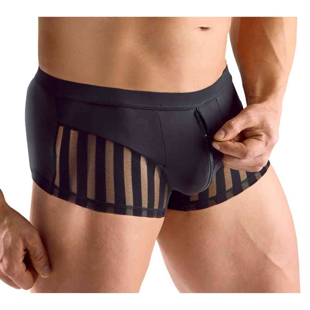 Pants mit transparenten Streifen-Einsätzen