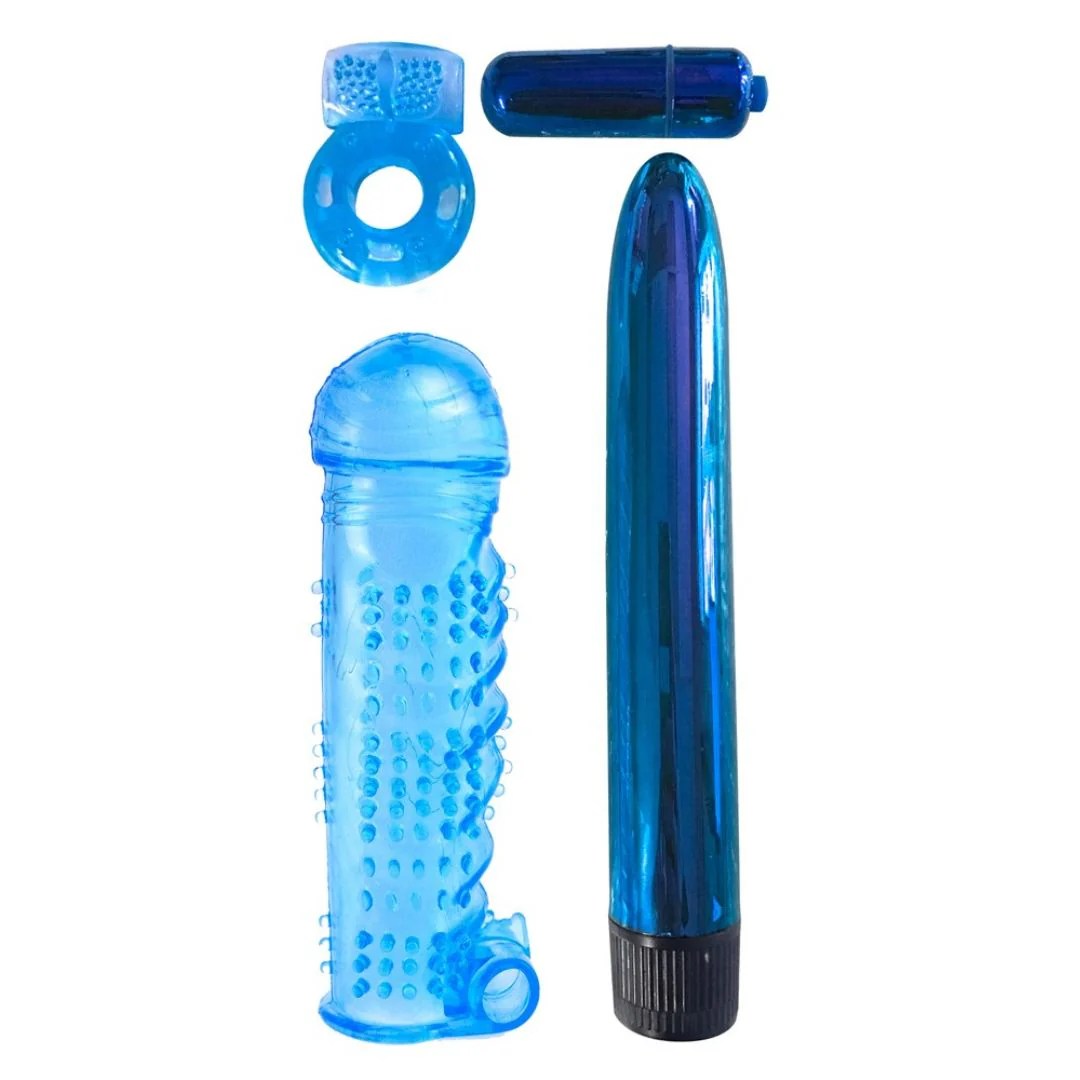4-teiliges Toy-Set „Ultimate Pleasure Couple’s Kit“ mit Vibrator
