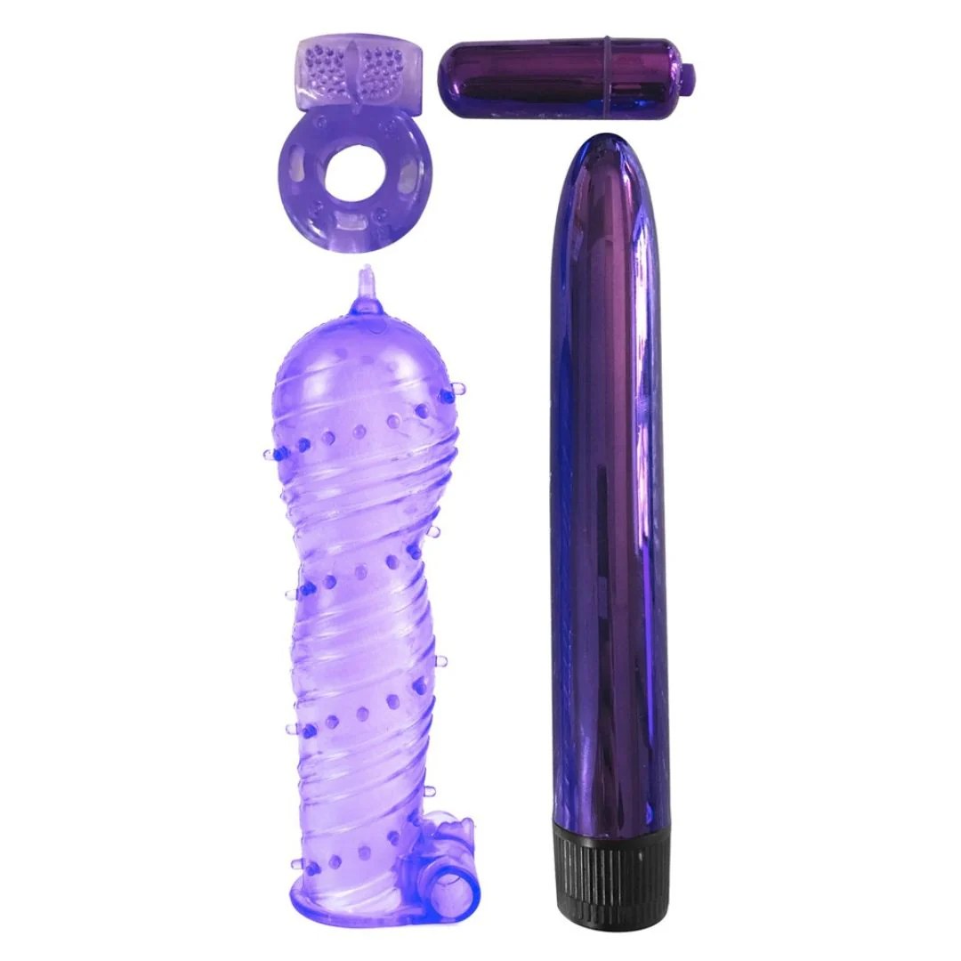 4-teiliges Toy-Set „Ultimate Pleasure Couple’s Kit“ mit Vibrator
