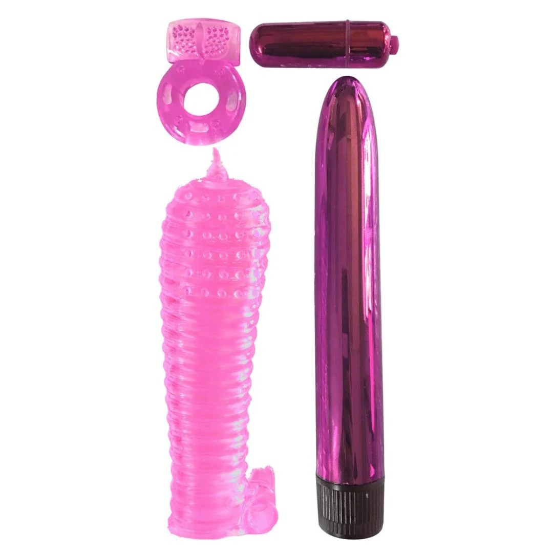 4-teiliges Toy-Set „Ultimate Pleasure Couple’s Kit“ mit Vibrator