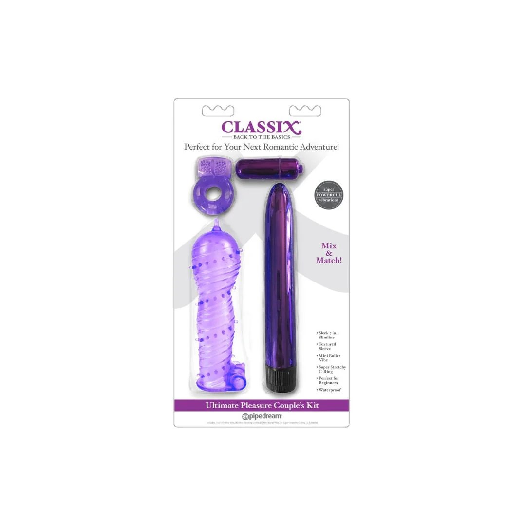 4-teiliges Toy-Set „Ultimate Pleasure Couple’s Kit“ mit Vibrator