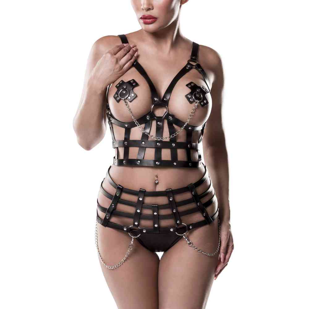 Harness-Ketten Set mit Nippel-Patches