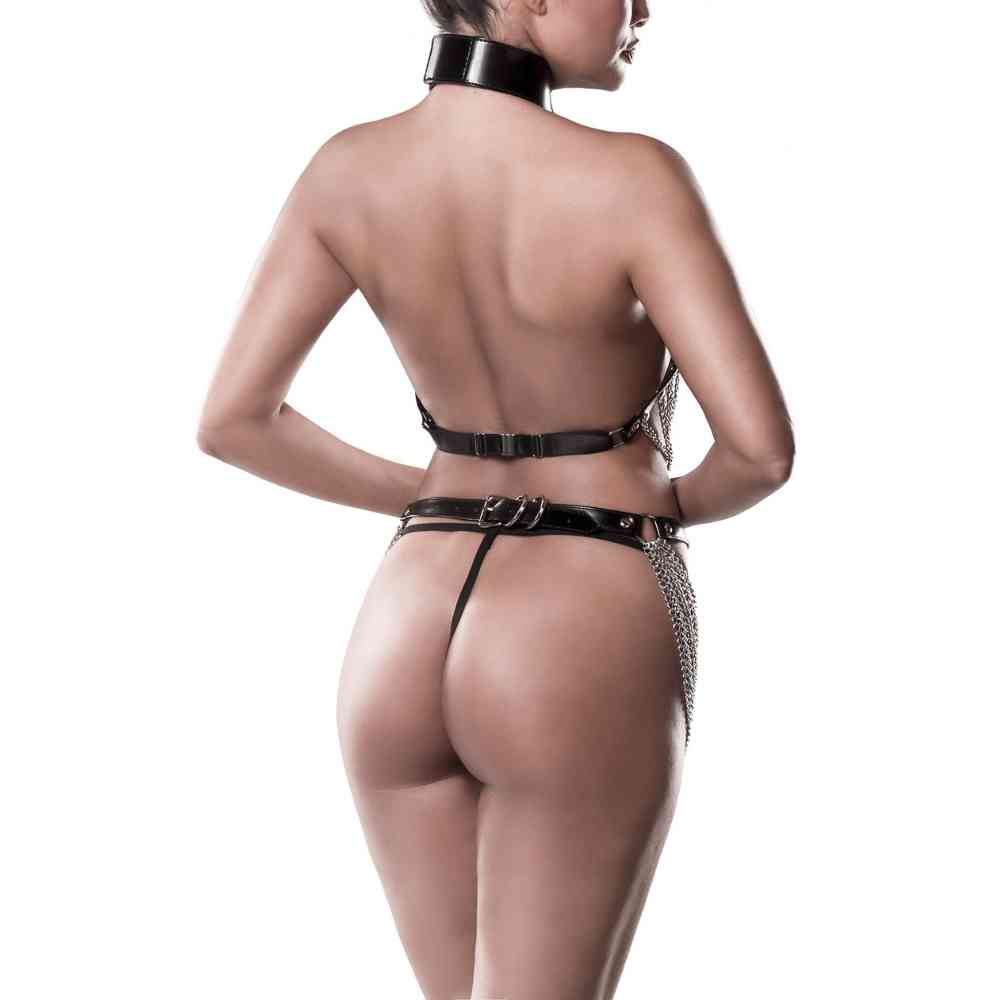 Harness Set mit Ketten und Nippel-Patches