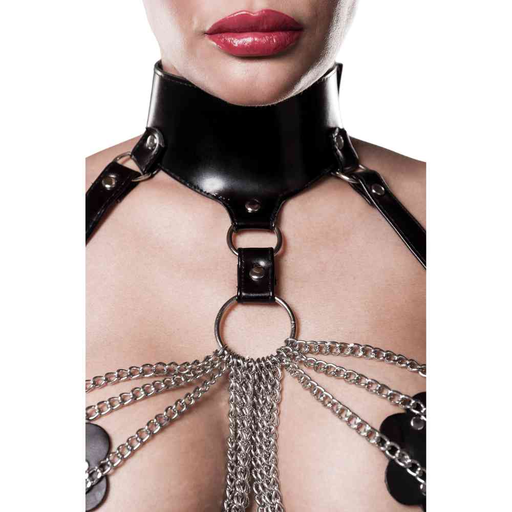 Harness Set mit Ketten und Nippel-Patches
