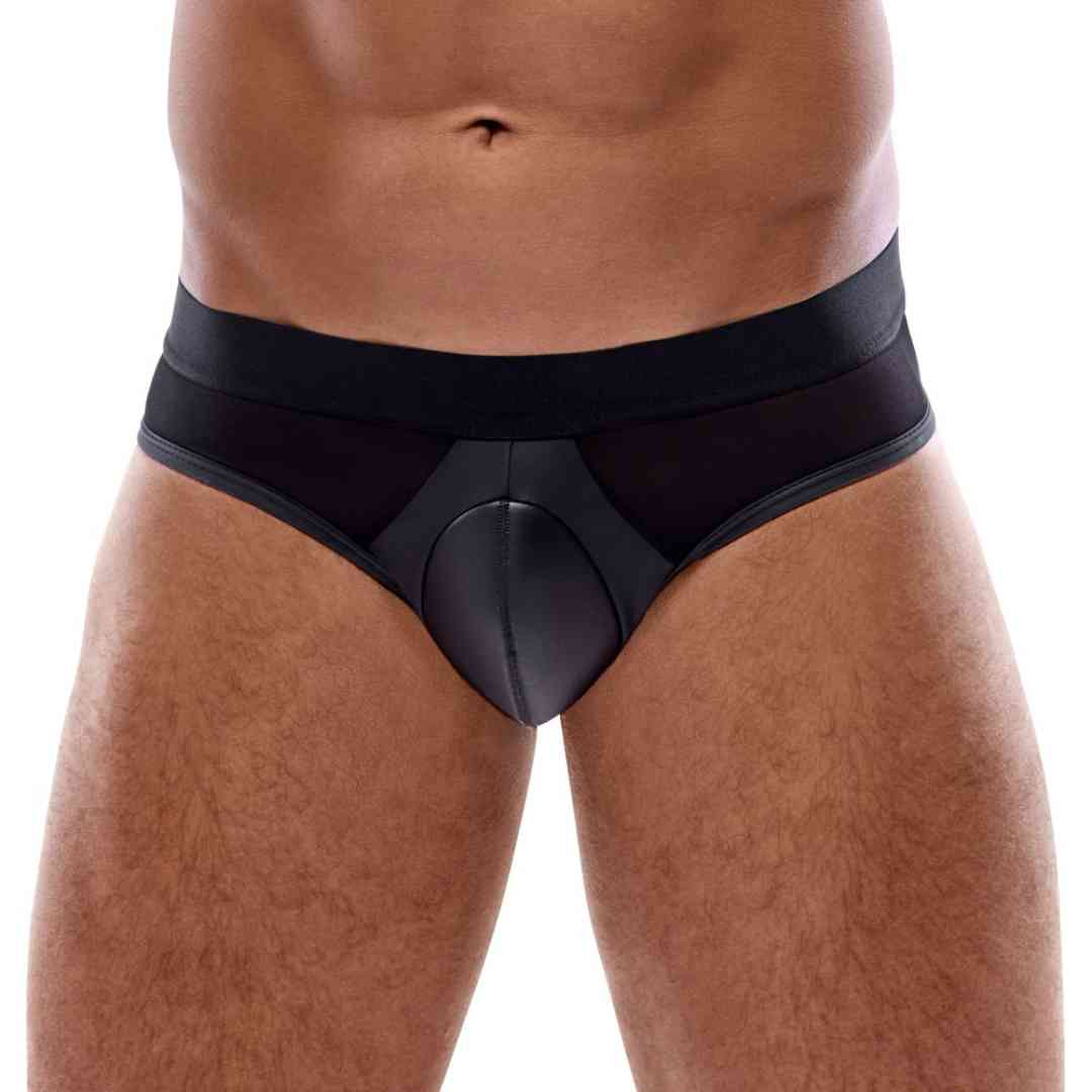 Slip im Mattlook mit Netz-Einsätzen, M - SALE