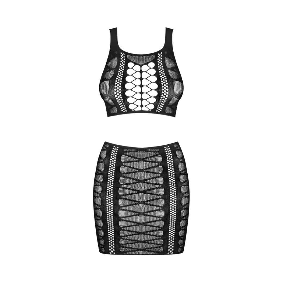 Top und Rock mit Cut-outs