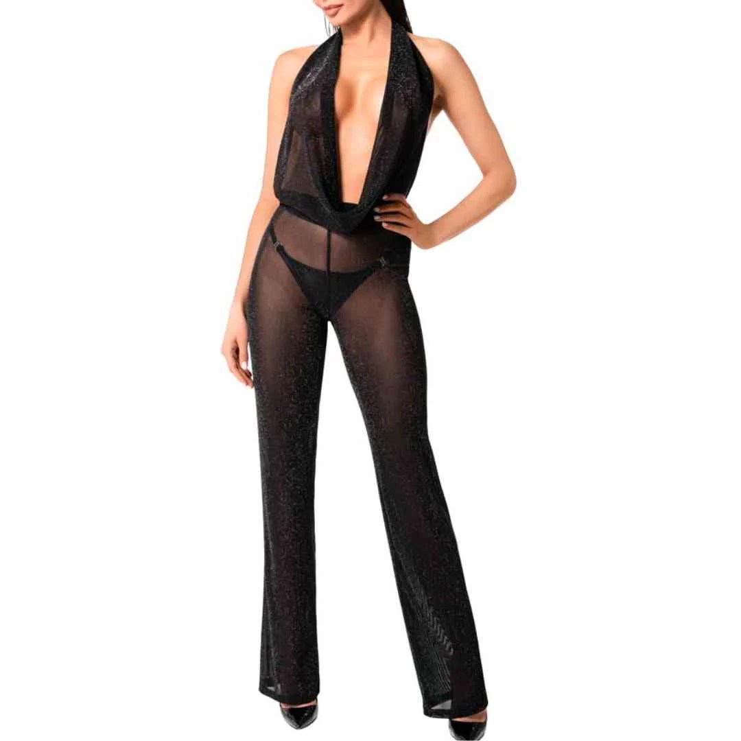 Transparenter Neckholder-Overall