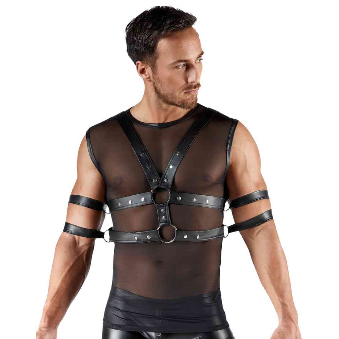 Shirt & Brust-Harness im Set