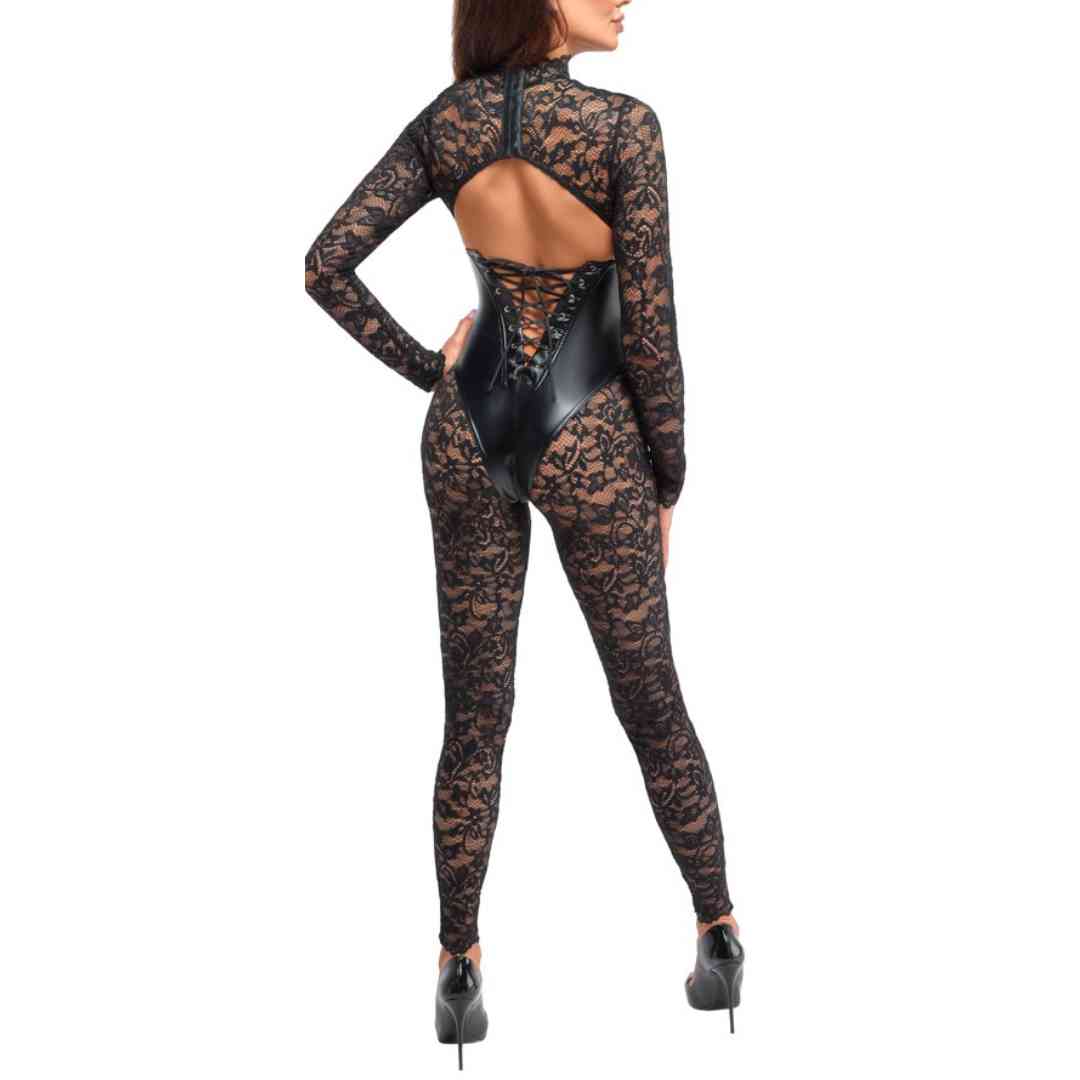 Overall mit Corsagen-Body im Wetlook